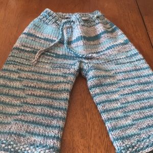 Knit wool newborn longies wool pants